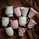 Axyaa Retro Ceramic Pleated Mug for Coffee and Milk Drinking