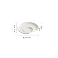 Axyaa Ceramic Spiral Dinner Plate - Molecular Cuisine Specialty Tableware