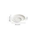 Axyaa Ceramic Spiral Dinner Plate - Molecular Cuisine Specialty Tableware