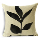 Axyaa Geometric Prints Linen Pillowcase - Square Cushion Cover for Bedroom and Car