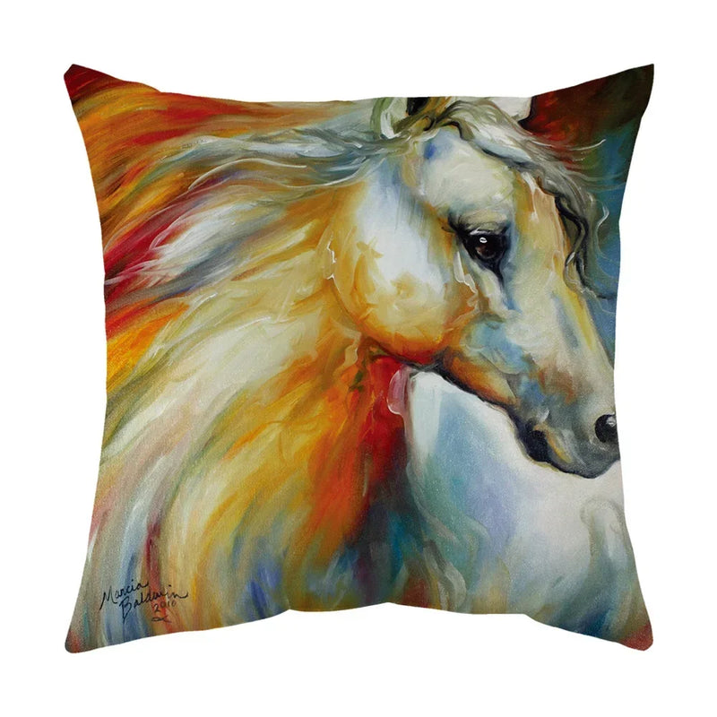 Axyaa Wild Animal Pillow Cover 45*45cm - Decorative Cushion for Living Room, Sofa, Car