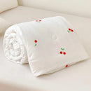 Axyaa Double Layer Yarn Summer Quilt: Soft, Skin-friendly Lightweight Comforter Blanket for Child or Adult