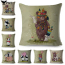 Axyaa Cartoon Panda Bear Pillowcase 45x45cm for Home Decor