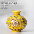 Axyaa Chinese Style Enamel Ceramic Vases Creative Home Office Decor