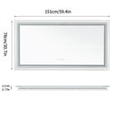 Axyaa Large Bathroom Mirror - Classic Design for Stylish Home Decor