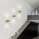 Axyaa Copper Rotatable Wall Lamp: Nordic Modern Minimalist Bedroom Living Room Light