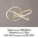 Axyaa LED Chandelier Pendant Light - Modern Dimmable Home Ceiling Fixture