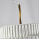 Scandinavian Handmade White LED Chandelier for Home Dining Table Decoration by Axyaa