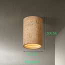 Axyaa Red Cement Downlight: Nordic Grey Led Ceiling Spotlight for Bedroom