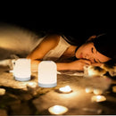 Axyaa LED Touch Night Light USB Charging Colorful Atmosphere Remote Control Table Lamp