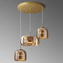 Axyaa Nordic Glass Pendant Chandelier for Dining Room & Living Room