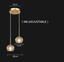 Axyaa Crystal Ball Wall Lamp: Modern Bedroom Bedside & Living Room Decor
