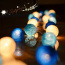 Axyaa Cotton Ball String Lights: Handmade Fairy Lights for Kids' Room, Weddings & Parties