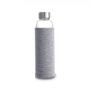 Axyaa High-Temp Glass Water Bottle with Protective Bag, BPA-Free Sport & Travel Drink Bottle