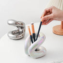 Axyaa Ceramic Makeup Brush Holder & Cosmetic Organizer
