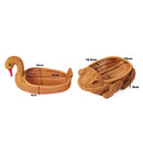Axyaa Rattan Animal Style Fruit Plate & Tea Tray Multifunctional Storage Basket
