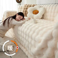 Axyaa Rabbit Plush Sofa Towel: Soft, Warm, Luxurious Velvet Throw Blanket