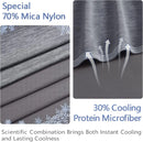 Axyaa Double-Sided Cooling Throw Blanket for Hot Sleepers