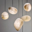 Axyaa Natural Marble Bedroom Chandelier - Designer Spanish Lighting for Restaurant, Hotel & Home