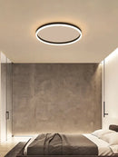 Axyaa Circle LED Ceiling Light - Dimmable Modern Minimalist Nordic Bedroom Chandelier