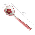 Axyaa Ceramic Flower Soup Spoon: Kawaii Korean Ice Cream Dessert Spoon
