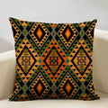 Axyaa Geometric Aztec Boho 45x45cm Linen Pillowcase for Home Sofa Decor
