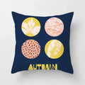 Axyaa Autumn Cartoon Pillowcase 45X45CM for Home Sofa Decor