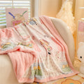 Axyaa Double-Sided Milk Wool Blanket: Class A Thickened Sofa & Office Nap Blanket