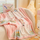 Axyaa Double-Sided Milk Wool Blanket: Class A Thickened Sofa & Office Nap Blanket