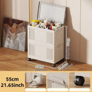 Axyaa Toy Storage Box on Wheels - 55/65/75cm, Bedroom Organizer for Toys & Clothes