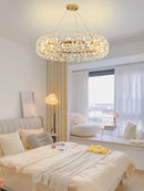 Axyaa Crystal Dandelion Chandelier: Luxury Living Room Bedroom Decor & Restaurant Light