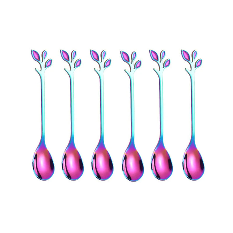 Axyaa Stainless Steel Ice Cream Scoop Set of 6 Pieces