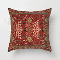 Axyaa Red Moroccan Short Plush Ethnic Style Cushion Cover for Home Decoration