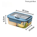 Axyaa Square Divided Bento Box with Tableware · Leakproof Container for Office Lunch & Outdoor Dining