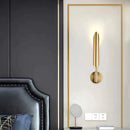 Axyaa Modern Luxury Golden Inclined Tube Wall Lamp for Living Room and Bedroom