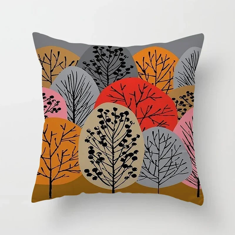 Bohemian Geometric Pattern Printed Pillowcase - Axyaa Brand