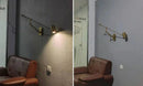 Axyaa Long-arm Wall Sconce for Living Room and Bedroom