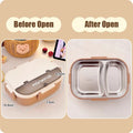 Axyaa Stainless Steel Bento Box with Compartments & Microwave Safe - Lunch Picnic Container