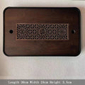 Axyaa Bamboo Tea Tray with Drainage, Modern Design, Small Size for Home and Hotel