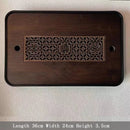 Axyaa Bamboo Tea Tray with Drainage, Modern Design, Small Size for Home and Hotel