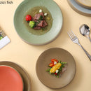 Axyaa Round Ceramic Plate Set for Stylish Dining Experience