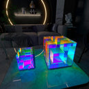 Axya LED Magic Cube Desk Lamp - Modern Colorful Acrylic Night Light