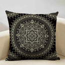 Axyaa Hamsa Cushion Cover, Mandala Sofa Pillow Case, 45x45cm