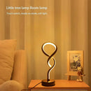 Axyaa Gourd Shape Bedroom Table Lamp, Three-color Dimming Desktop Decor, Creative & Simple