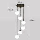 Axyaa Modern Stair Chandelier LED Ceiling Pendant Light for Indoor Living Room