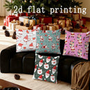 Axyaa Santa Claus Christmas Cushion Cover - Festive Home Decor for Sofa, Bedroom, Car