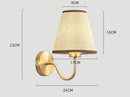 Axyaa LED Fabric Shade Wall Sconce for Bedroom Home Decoration