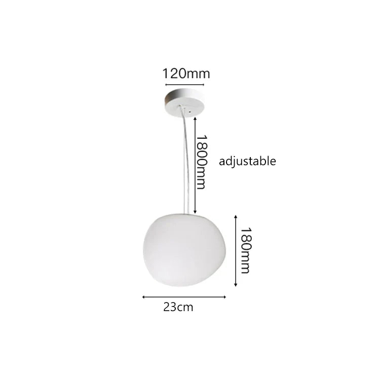 Axyaa Cobblestone Ceiling Chandelier Hanging Light Fixture for Villa Hotel Loft Stair Lighting