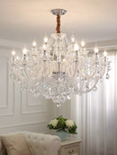 Axyaa LED Crystal Chandelier Light Luxury for Living, Dining, Bedroom & Shop