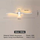 Axyaa Modern LED Wall Lamps - Black White, Long Strip Design for Living Room and TV Wall